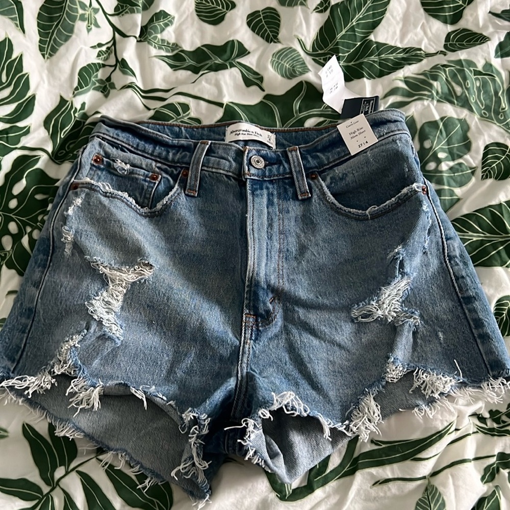 NWT Abercrombie mom short curve love size 27 / 4